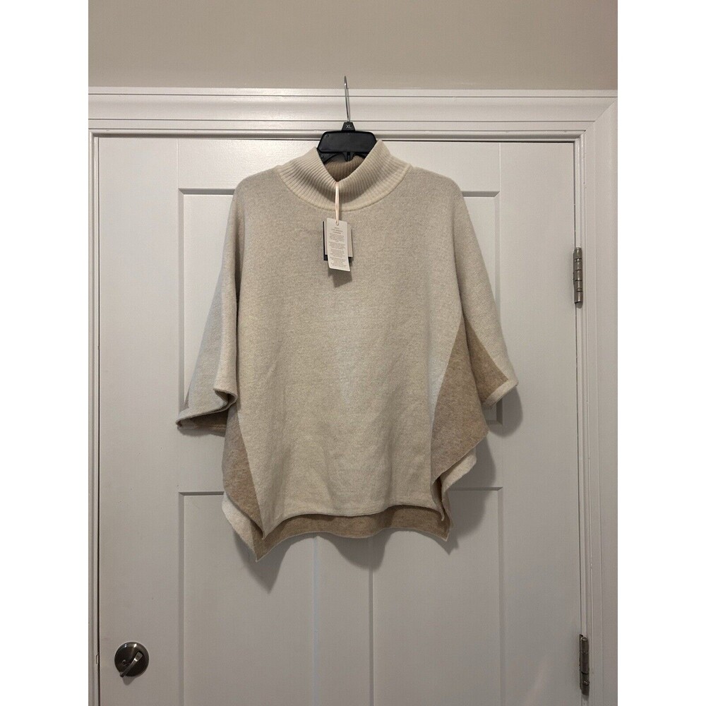 New Note di Anita Made in Italy Wool & Cashmere blend Sweater Poncho One Size